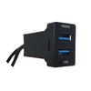 TOYOTA FACTORY FIT DUAL USB3.0 TO SUIT SMALL TOYOTA - 1M