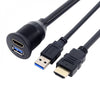 UNIVERSAL USB 3.0 AND HDMI ROUND FLUSH MOUNT