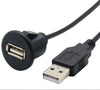UNIVERSAL SINGLE USB 2.0 ROUND FLUSH MOUNT